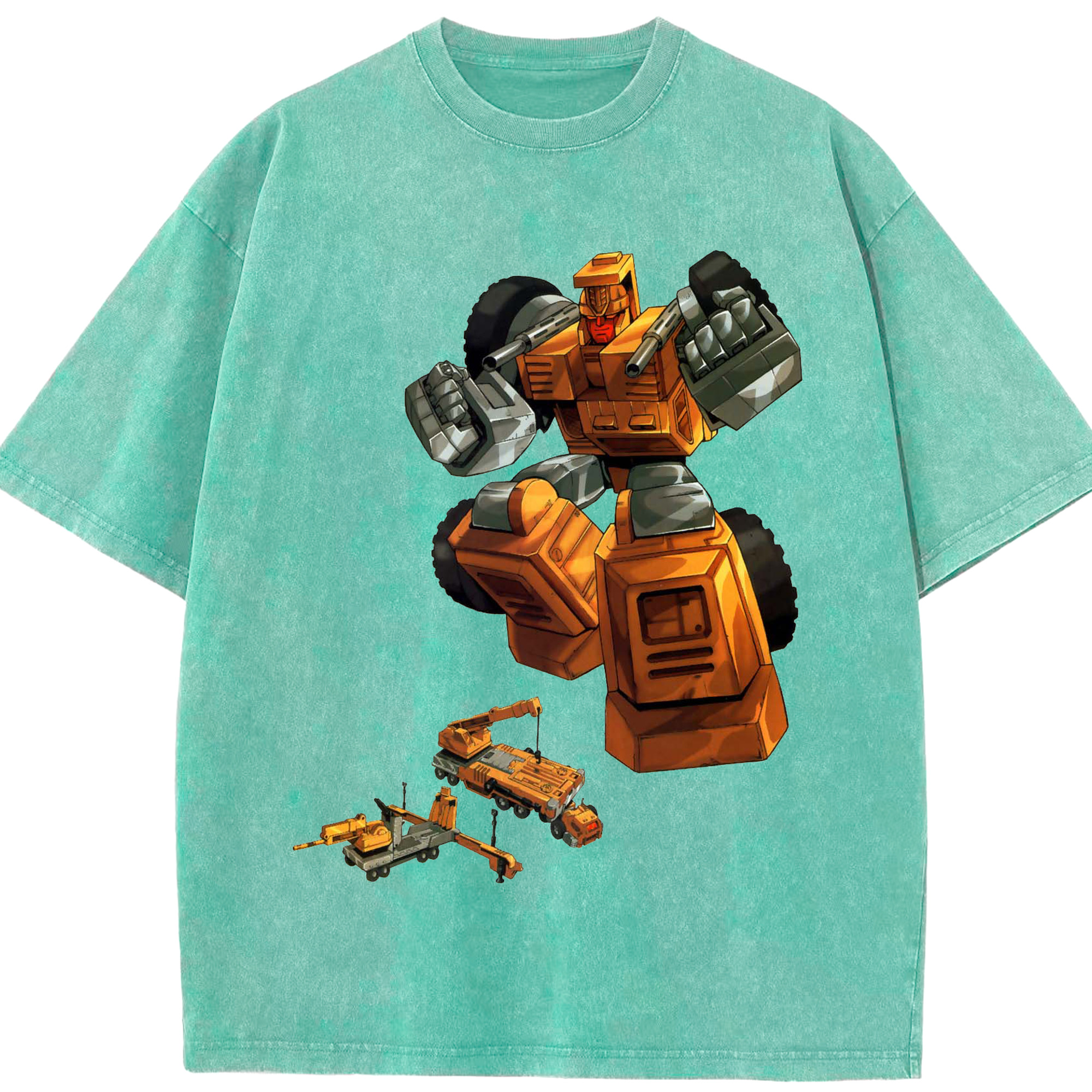 （画像用）  綿100% ヴィンテージ風 半袖Tシャツ（フロントプリント）